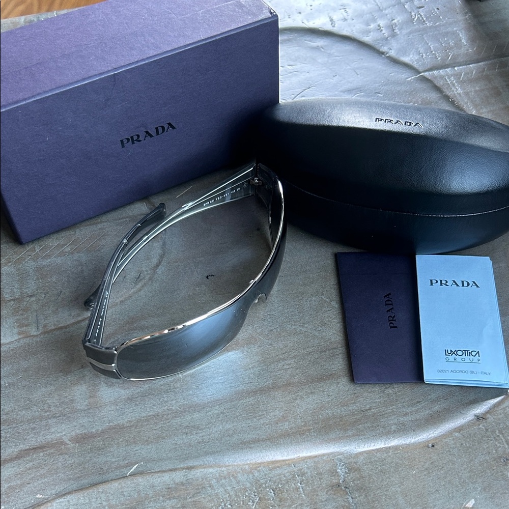 Prada Silver Sunglasses NWOT